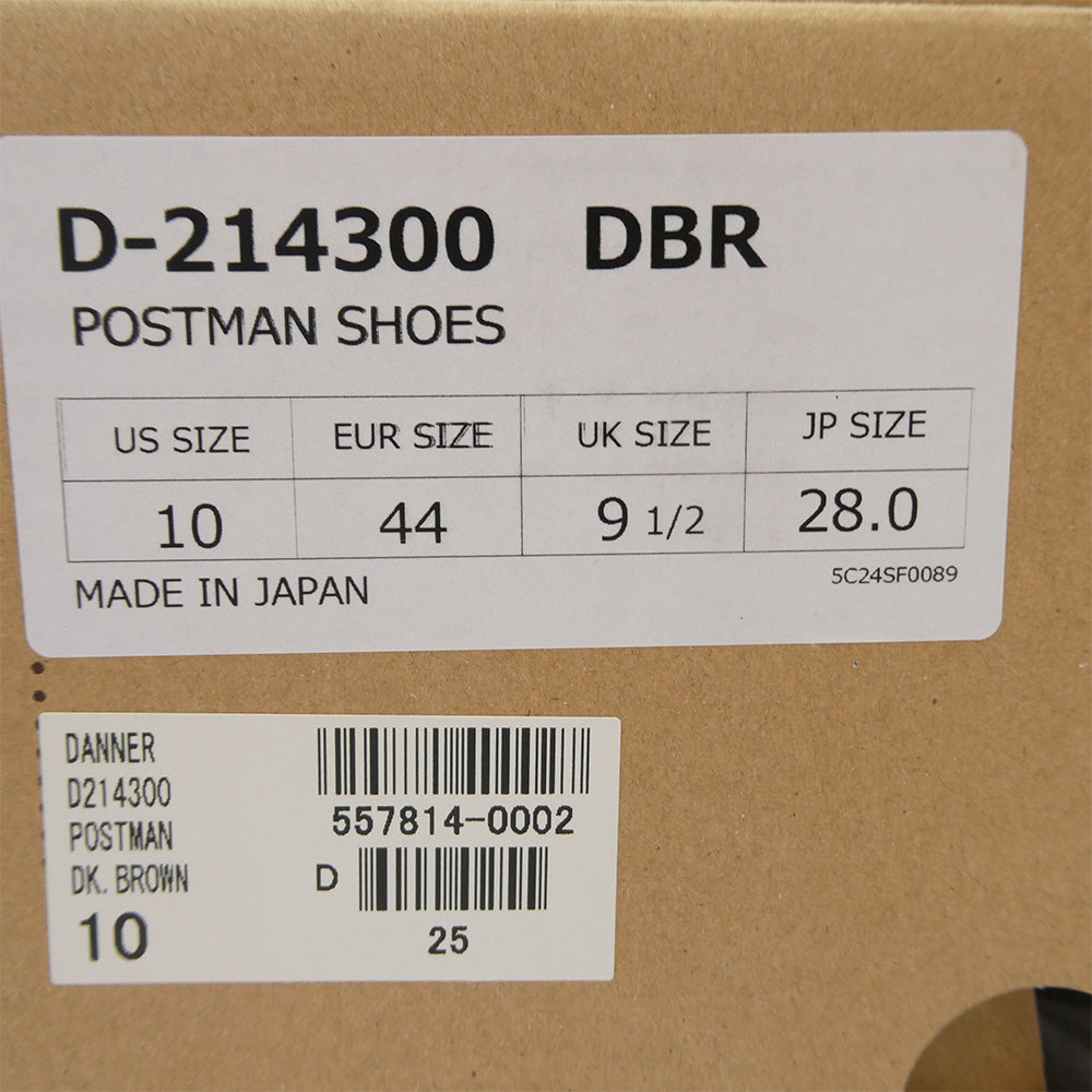 Danner ダナー D-214300 POSTMAN ポストマン レザー シューズ ダークブラウン系 28cm【中古】