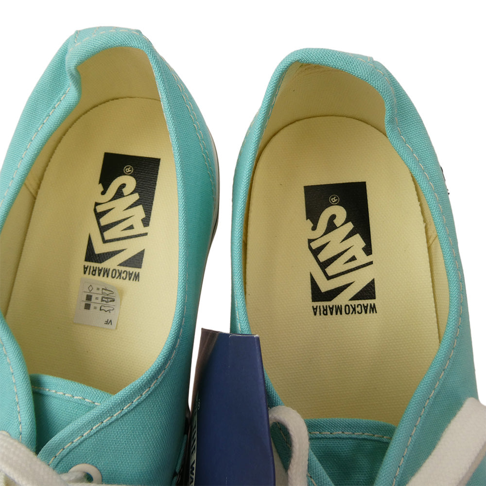 WACKO MARIA ワコマリア 25SS VANS-WM-SH07 VANS バンズ LX AUTHENTIC 44 オーセンティック ローカット スニーカー ライトブルー系 ブラック系 28.5cm【新古品】【未使用】【中古】