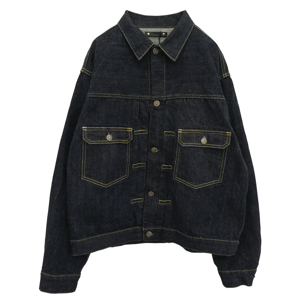 MINEDENIM マインデニム 25AW 2508-8001-81-032 R.Denim RF-GJKT-OWS ルーズ フィット デニム ジャケット インディゴブルー系 3【中古】