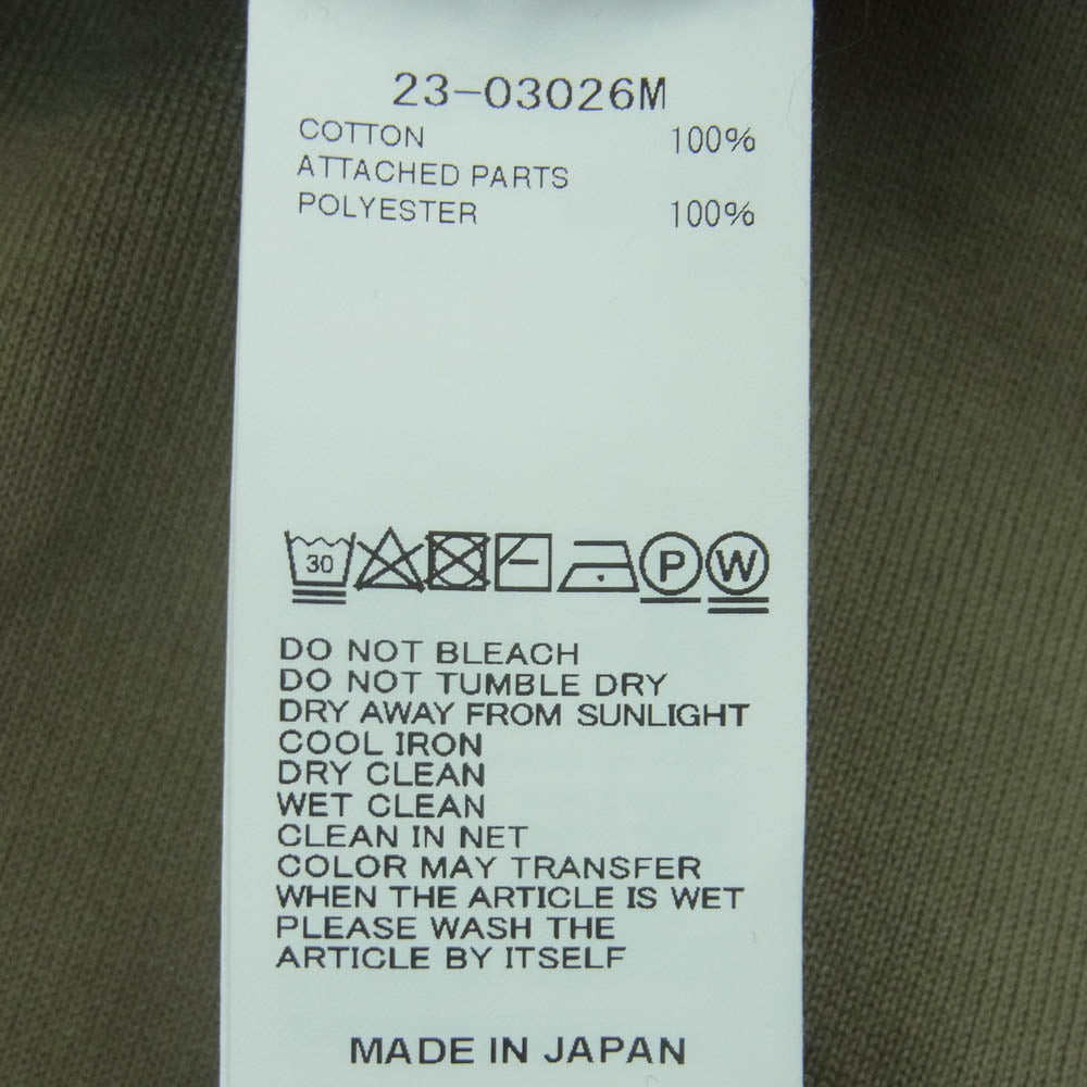 Sacai サカイ 23-03026M Sweat Jersey Pants ナイロン切替 スウェット ジャージ パンツ カーキ系 オリーブ系 2【中古】