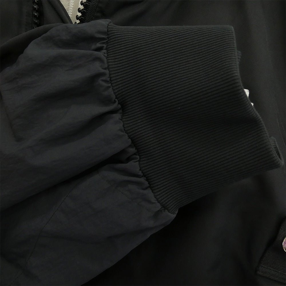 NIKE ナイキ 21AW CZ4678-010 × Sacai サカイ レイヤード MA-1 ボンバー ジャケット ブルゾン ブラック系 M【中古】