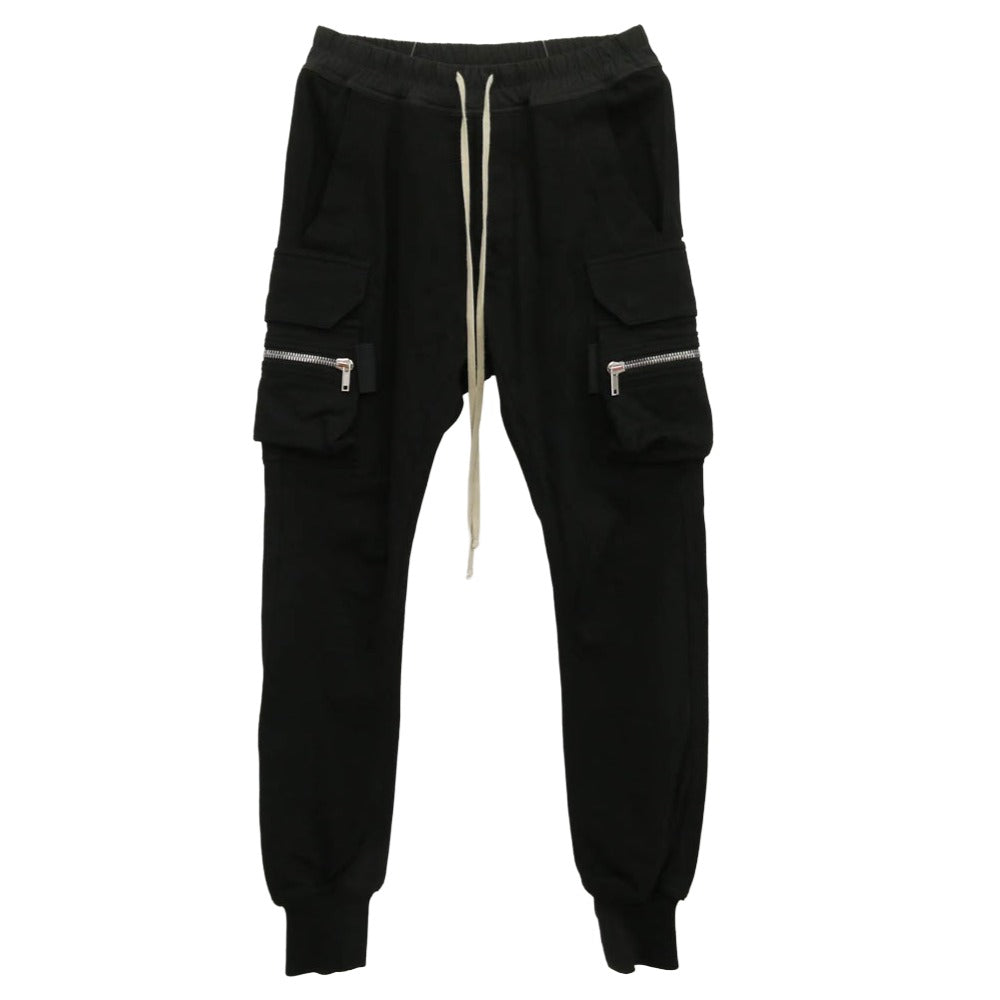 Rick Owens リックオウエンス 23AW RU02C7396-BA LUXOR期 BA素材 MASTODON CARGO マストドン カーゴ パンツ ブラック系 46【美品】【中古】
