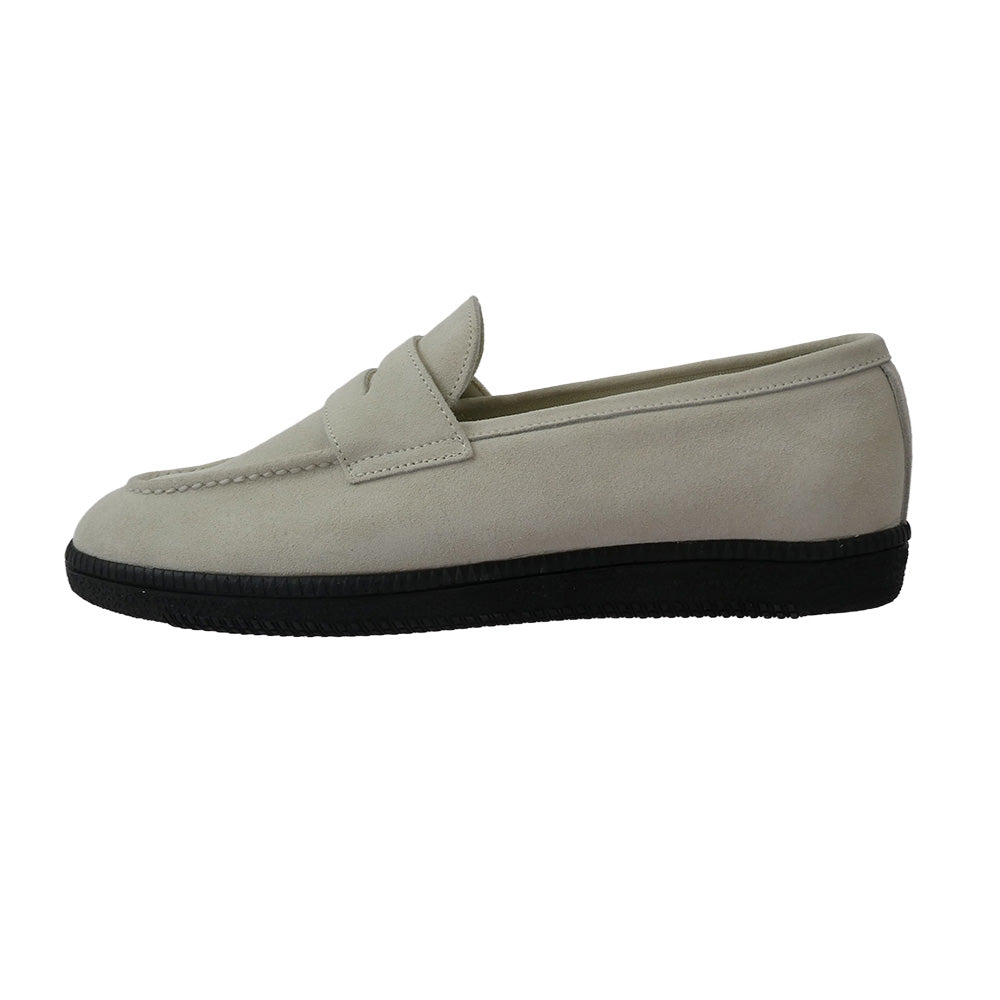 ブラザーブリッジ PETERS SMOKE WHT/B スニーカーソール スエード ローファートレーナー シューズ オフホワイト系 8【中古】