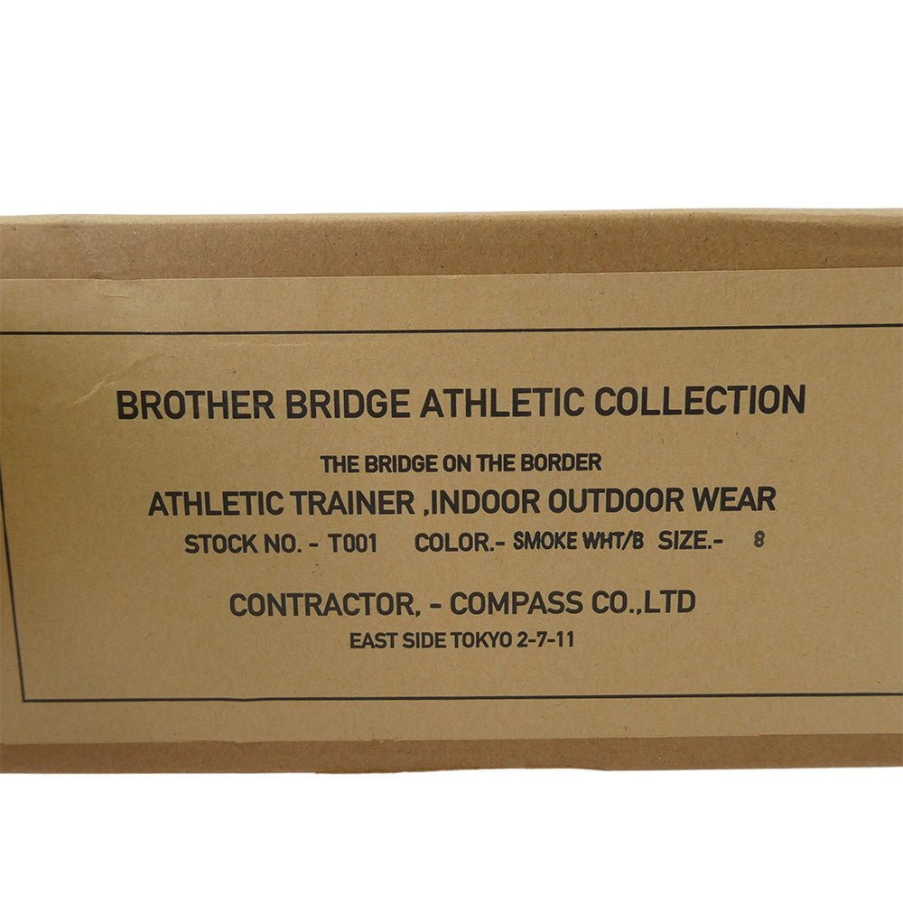 ブラザーブリッジ PETERS SMOKE WHT/B スニーカーソール スエード ローファートレーナー シューズ オフホワイト系 8【中古】