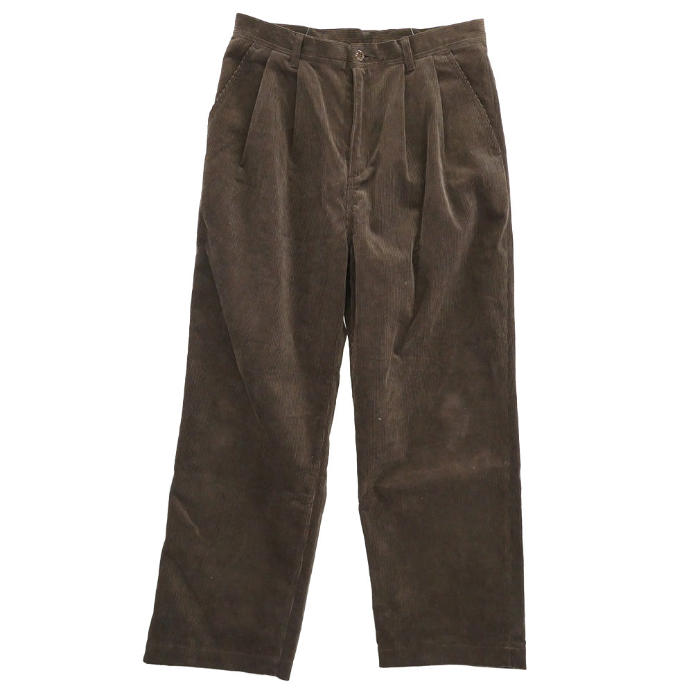 ハブアグッドデイ 2タック ストレート コーデュロイパンツ ブラウン系 2【美品】【中古】