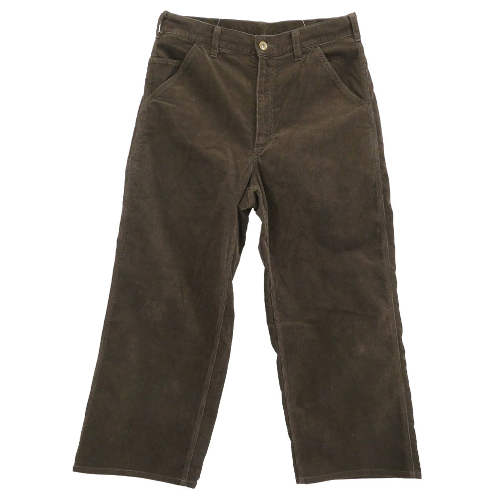 nanamica ナナミカ 25SS S25FC061 Corduroy Dock Pants ワイドストレートカット コーデュロイ ワークパンツ ブラウン系 30【中古】