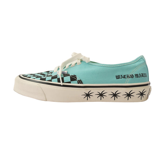 WACKO MARIA ワコマリア 25AW VN000D9NBLU VANS バンズ LX AUTHENTIC 44 CHECKERBOARD BLUE チェッカーボード ローカット スニーカー ライトブルー系 ブラック系 27.0【中古】