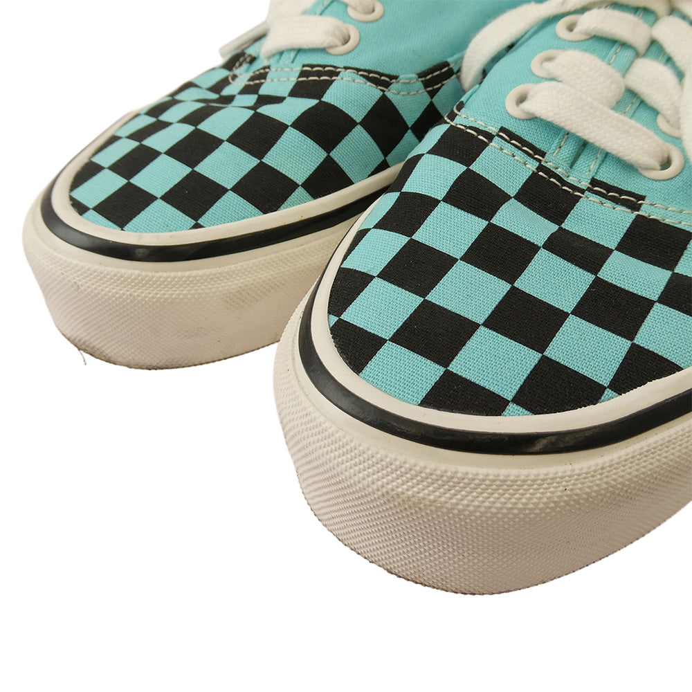 WACKO MARIA ワコマリア 25AW VN000D9NBLU VANS バンズ LX AUTHENTIC 44 CHECKERBOARD BLUE チェッカーボード ローカット スニーカー ライトブルー系 ブラック系 27.0【中古】