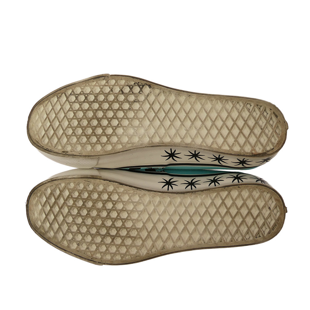 WACKO MARIA ワコマリア 25AW VN000D9NBLU VANS バンズ LX AUTHENTIC 44 CHECKERBOARD BLUE チェッカーボード ローカット スニーカー ライトブルー系 ブラック系 27.0【中古】