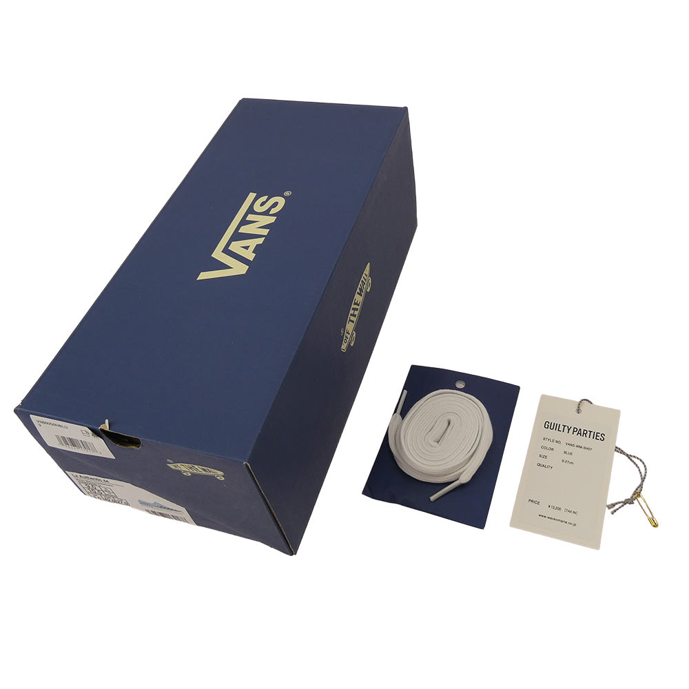 WACKO MARIA ワコマリア 25AW VN000D9NBLU VANS バンズ LX AUTHENTIC 44 CHECKERBOARD BLUE チェッカーボード ローカット スニーカー ライトブルー系 ブラック系 27.0【中古】