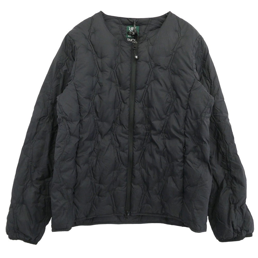 South2 West8 サウスツーウェストエイト RW698 × TAION タイオン Inner Down Jacket キルティング インナー ダウン ジャケット ブラック系 M【中古】