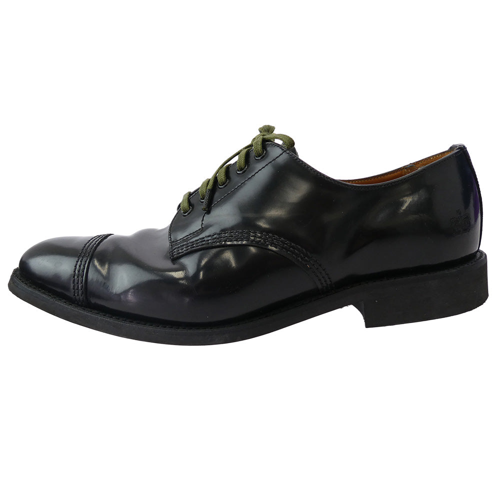 サンダース 1128B 英国製 MILITARY DERBY SHOE ダイナイトソール ミリタリー ダービー シューズ ブラック系 8【中古】