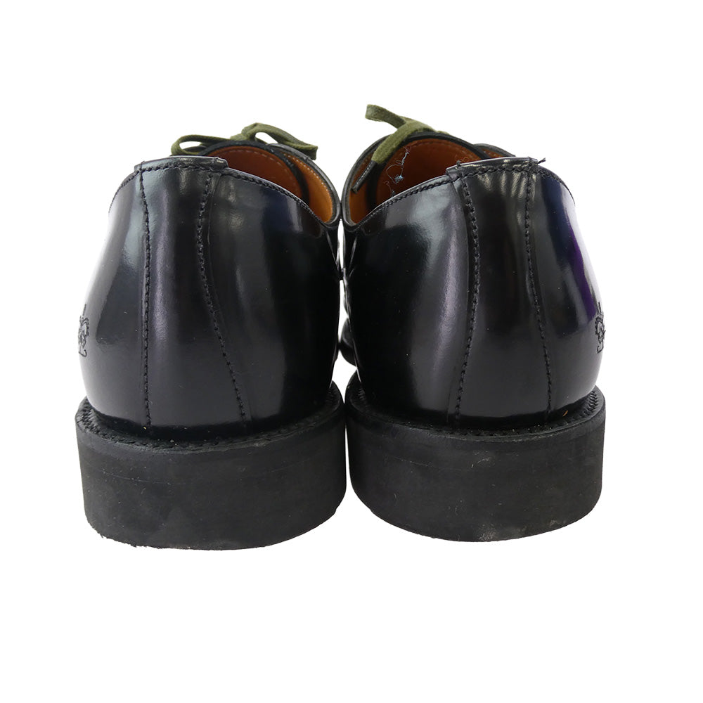 サンダース 1128B 英国製 MILITARY DERBY SHOE ダイナイトソール ミリタリー ダービー シューズ ブラック系 8【中古】