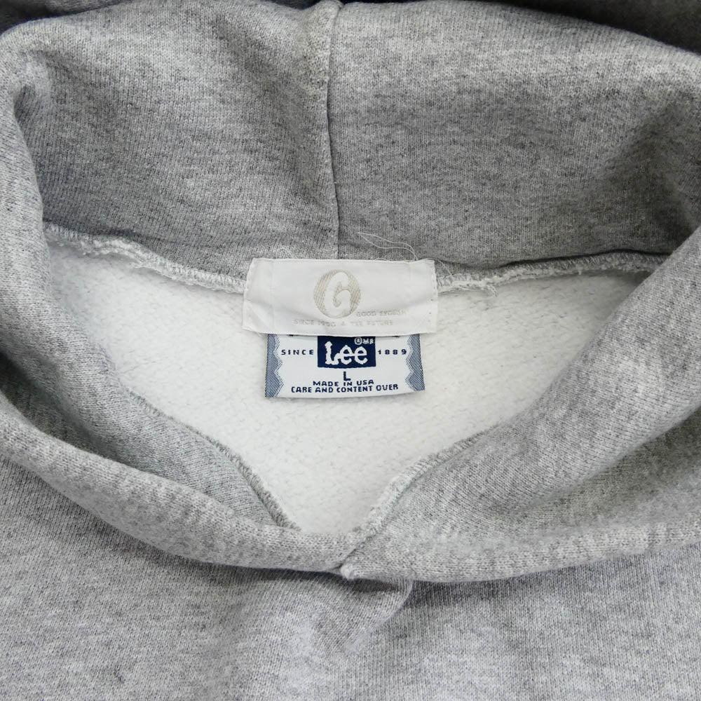 GOODENOUGH グッドイナフ 90s 初期 archive アーカイブ GE Lee ボディ プルオーバー パーカー グレー系 L【中古】
