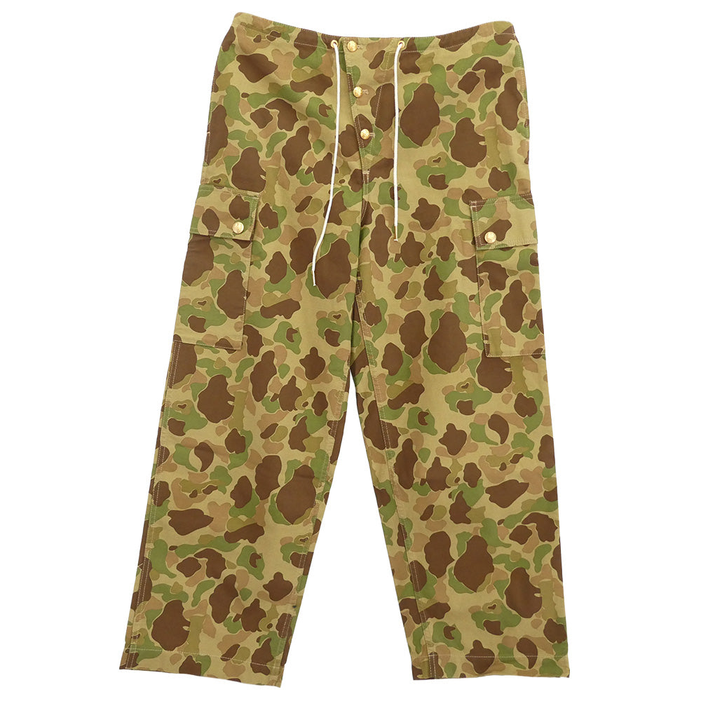 CELINE セリーヌ 22AW 2Z167629M 金ボタン ボタンフライ カモフラ 迷彩 カーゴ パンツ カーキ系 40【新古品】【未使用】【中古】