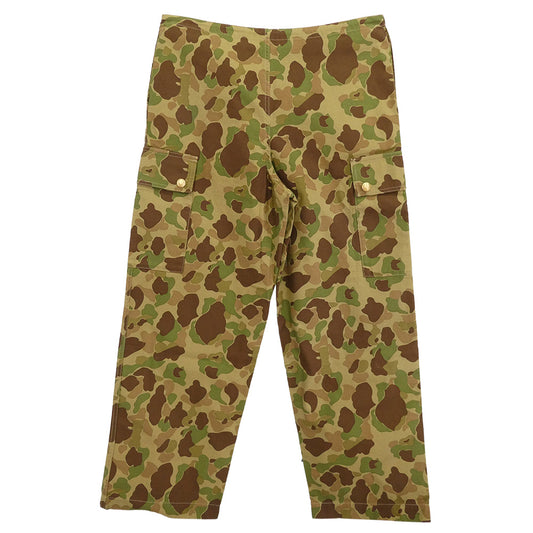 CELINE セリーヌ 22AW 2Z167629M 金ボタン ボタンフライ カモフラ 迷彩 カーゴ パンツ カーキ系 40【新古品】【未使用】【中古】