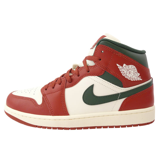 NIKE ナイキ DQ8426-105 Air Jordan 1 Mid Sail/Pure エアジョーダン1 ミッド セイル ハイカットスニーカー レッド系 27.5cm【新古品】【未使用】【中古】