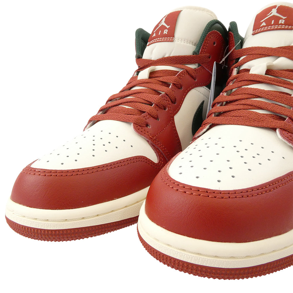 NIKE ナイキ DQ8426-105 Air Jordan 1 Mid Sail/Pure エアジョーダン1 ミッド セイル ハイカットスニーカー レッド系 27.5cm【新古品】【未使用】【中古】