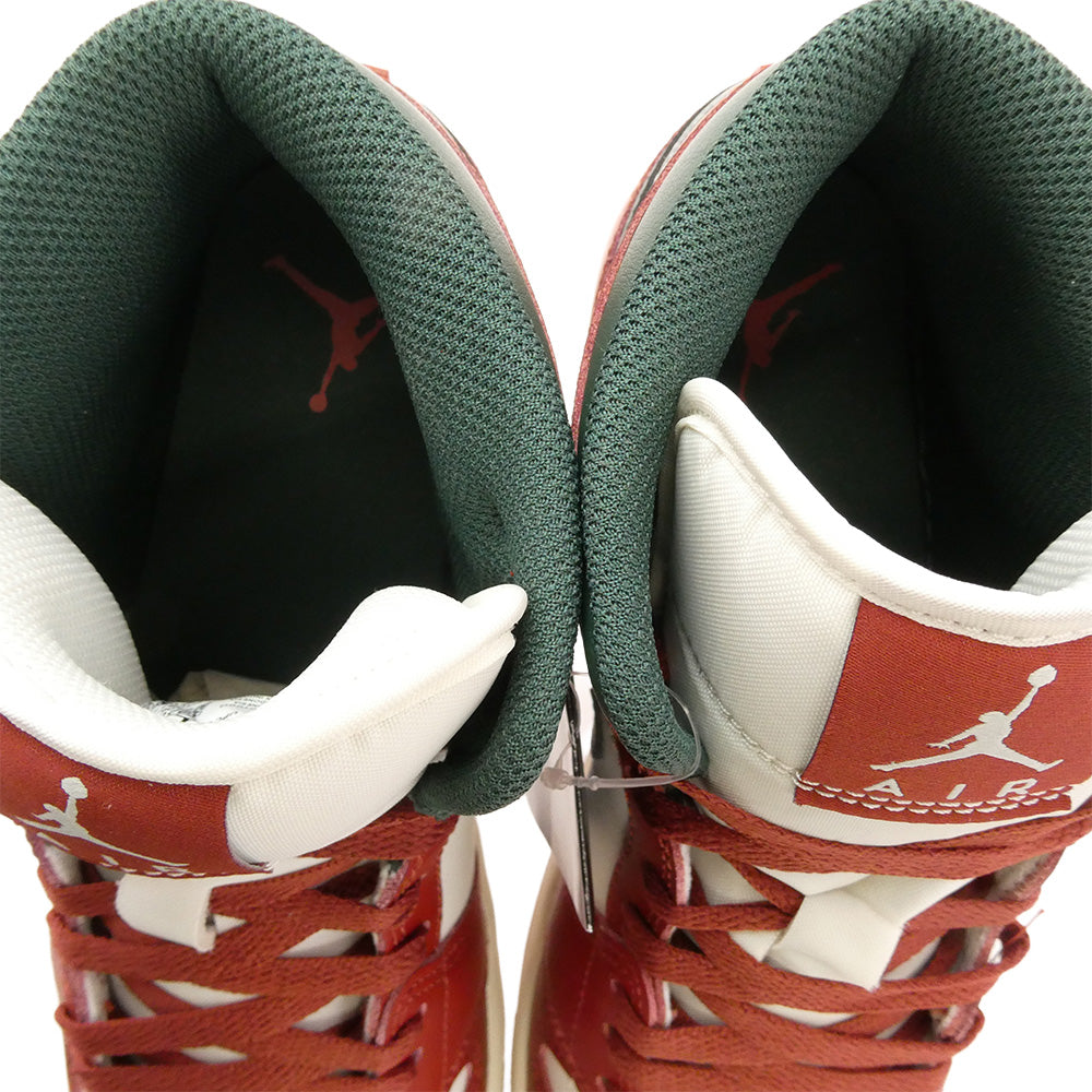 NIKE ナイキ DQ8426-105 Air Jordan 1 Mid Sail/Pure エアジョーダン1 ミッド セイル ハイカットスニーカー レッド系 27.5cm【新古品】【未使用】【中古】