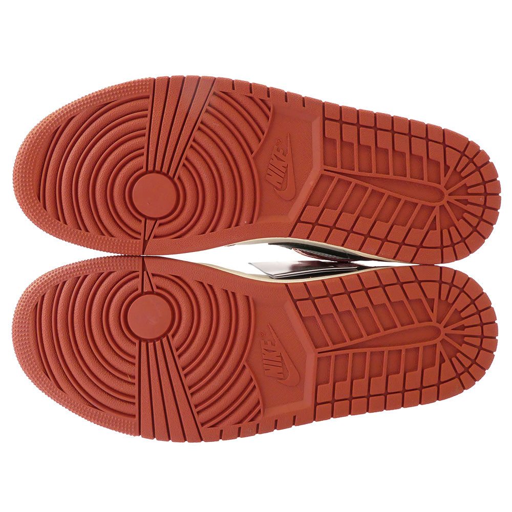 NIKE ナイキ DQ8426-105 Air Jordan 1 Mid Sail/Pure エアジョーダン1 ミッド セイル ハイカットスニーカー レッド系 27.5cm【新古品】【未使用】【中古】