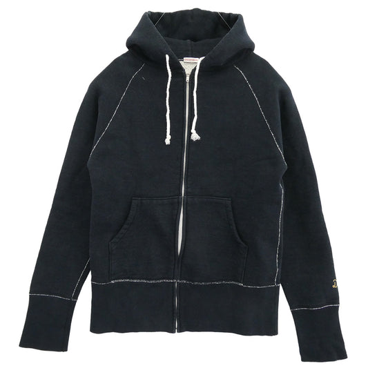 DRESSTERIOR ドレステリア 1778 086-39901 裏起毛 ラグラン フルジップ パーカー フーディー ネイビー系 M【中古】