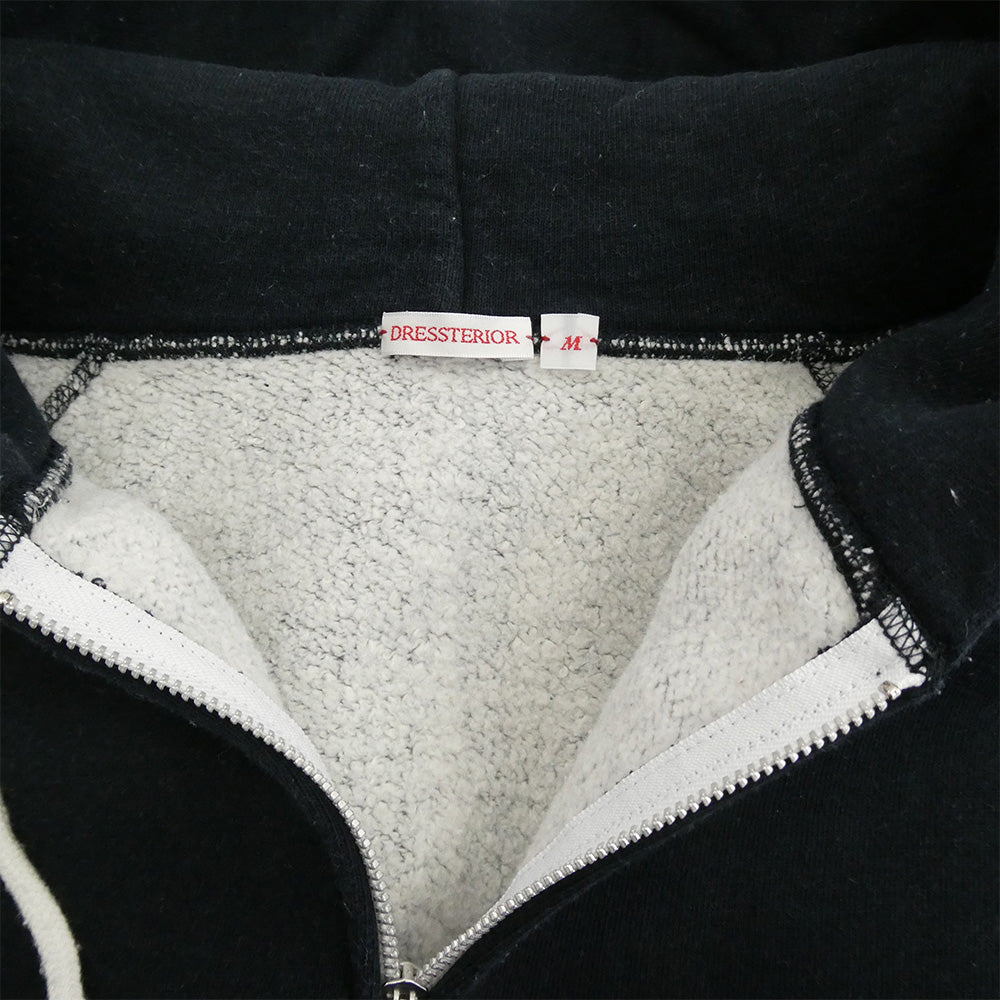 DRESSTERIOR ドレステリア 1778 086-39901 裏起毛 ラグラン フルジップ パーカー フーディー ネイビー系 M【中古】