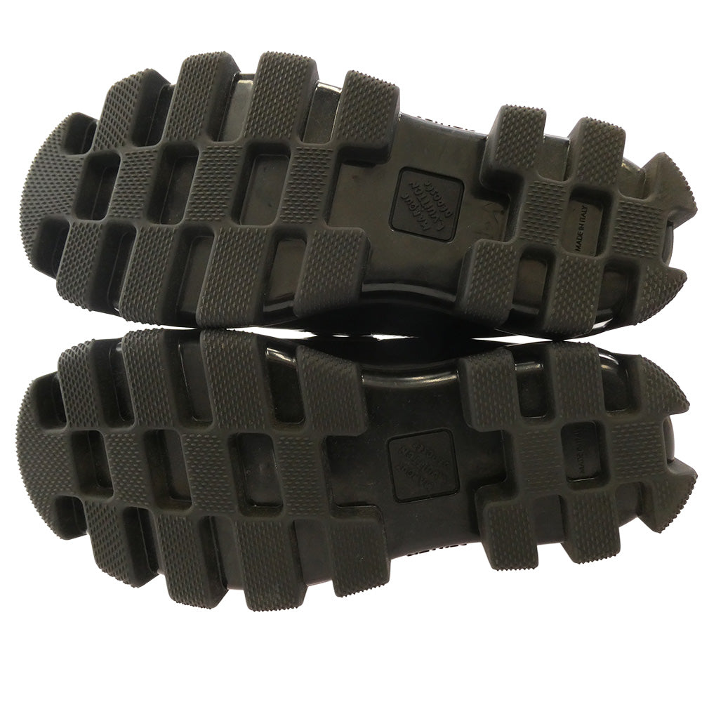 LOUIS VUITTON ルイ・ヴィトン FA1204 LVチェッカーライン ダービー レザー ローファー ブラック系 6.5【中古】