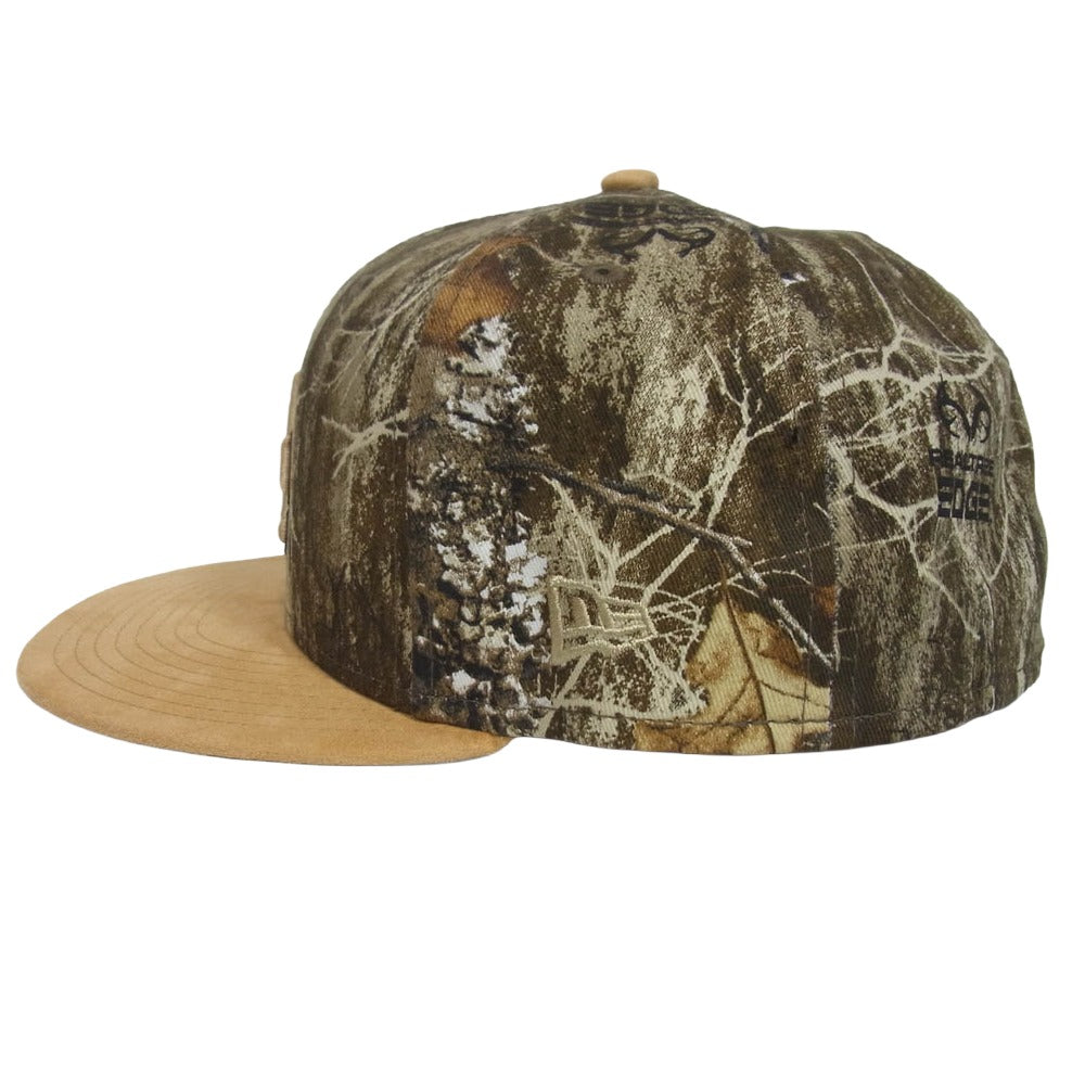 NEW ERA ニューエラ 59FIFTY Real Tree Camo Los Angeles Dodgers ロサンゼルス ドジャース リアルツリー カモ フィフティー キャップ ベージュ系 7 3/4【美品】【中古】