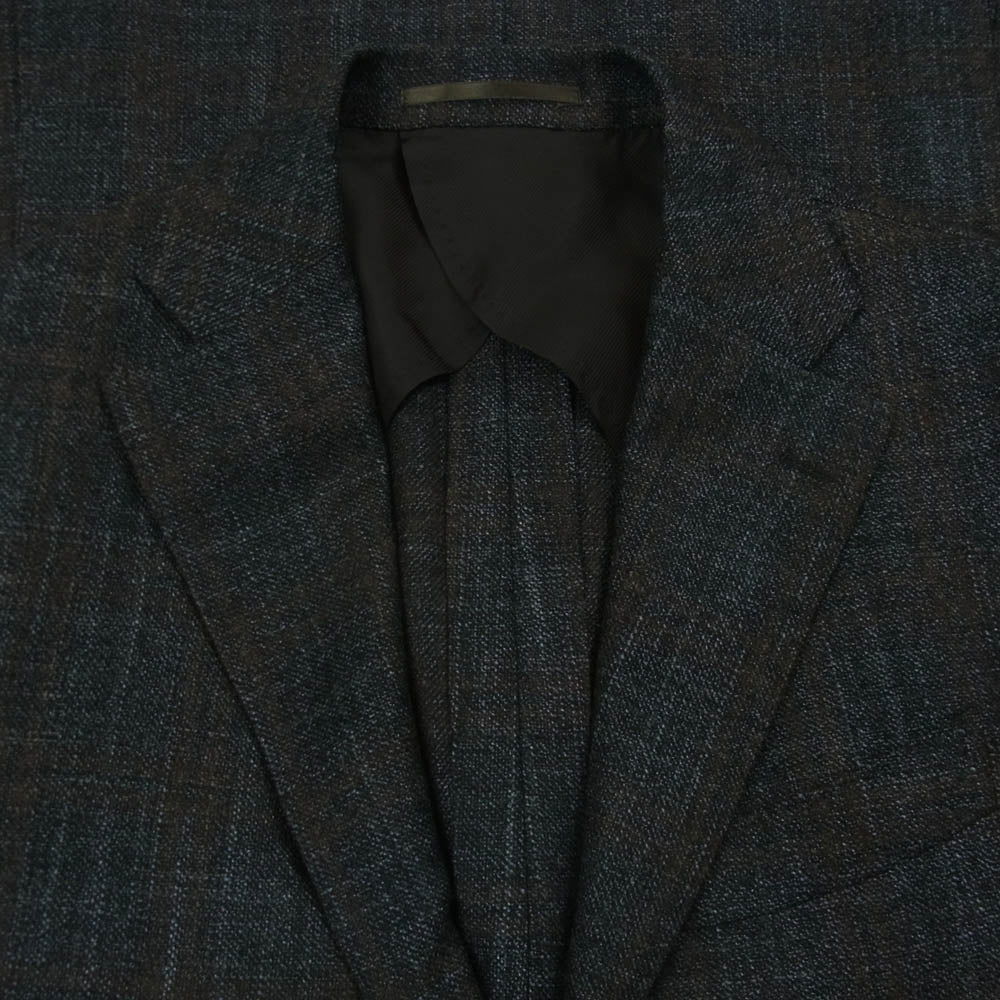 EDIFICE エディフィス Loro Piana ロロピアーナ ウール 2B テーラード ジャケット 中国製 グレー系 ブラウン系 42【中古】