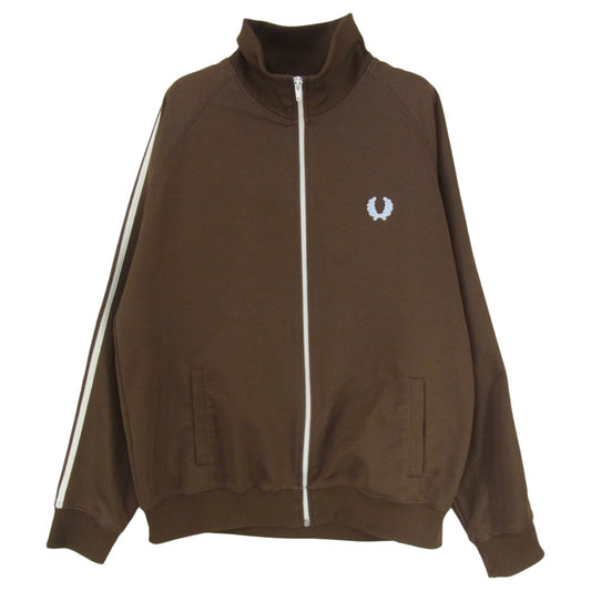 FRED PERRY フレッドペリー ジップアップ トラック ジャケット ブラウン系 L【中古】