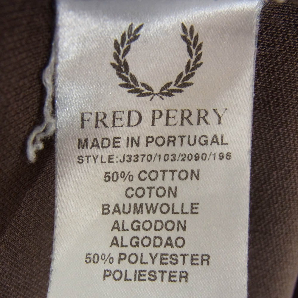 FRED PERRY フレッドペリー ジップアップ トラック ジャケット ブラウン系 L【中古】