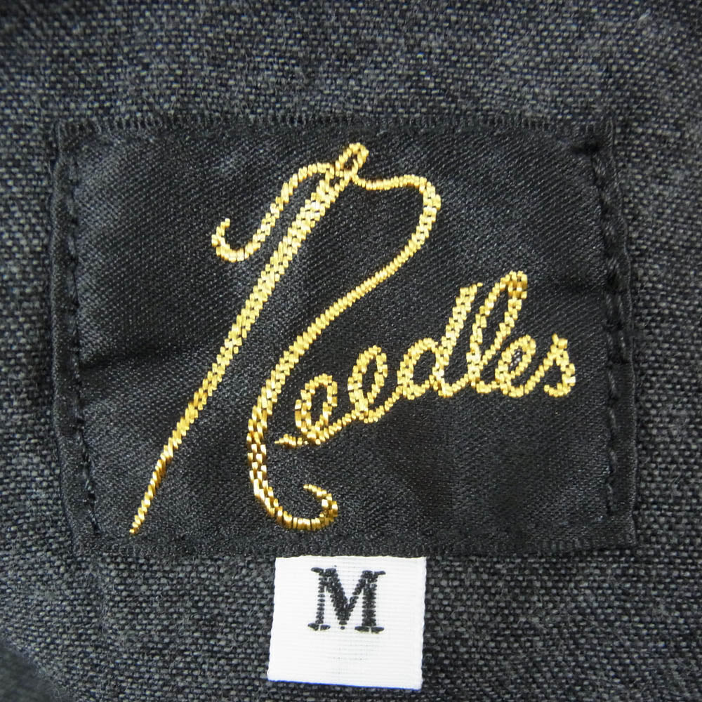 Needles ニードルス QV156 H.D. Pant 6oz Denim ヒザデル パンツ ブラック系 M【中古】