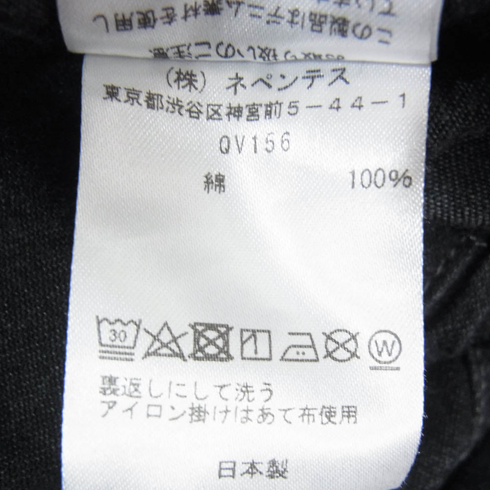 Needles ニードルス QV156 H.D. Pant 6oz Denim ヒザデル パンツ ブラック系 M【中古】