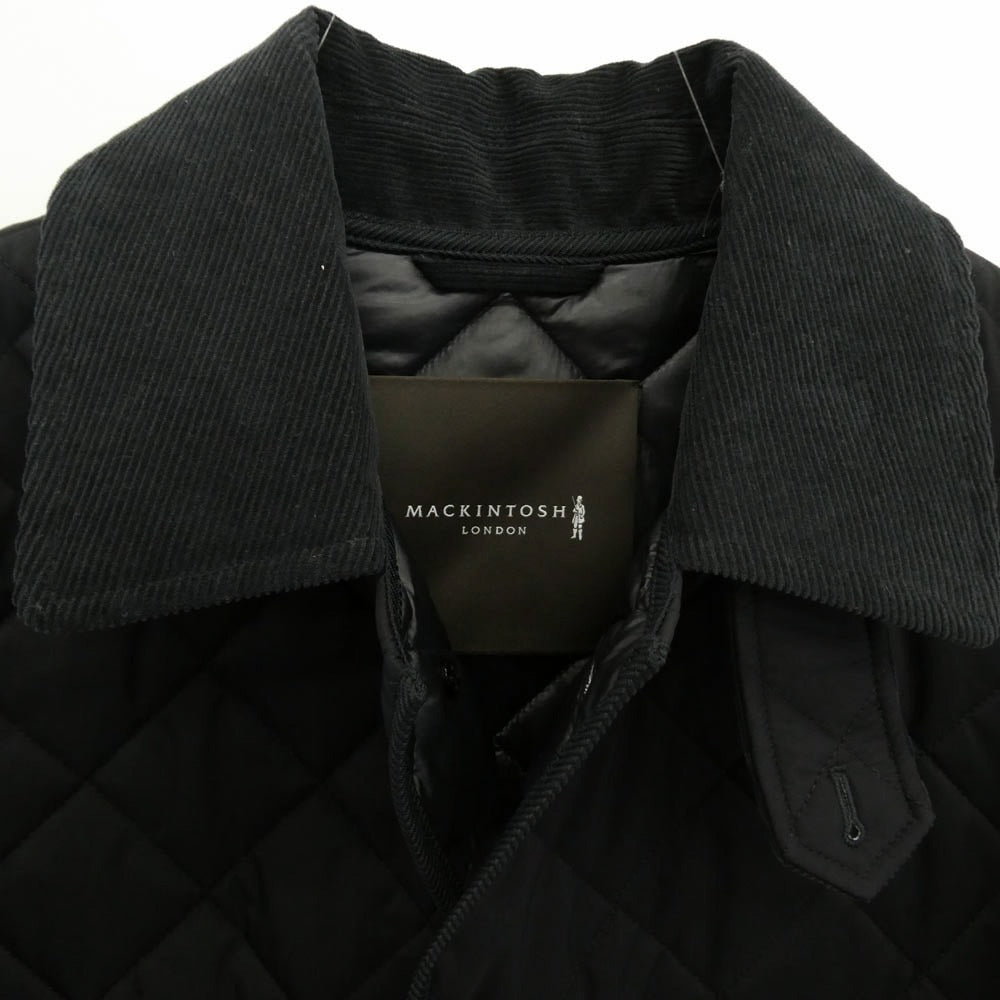 Mackintosh マッキントッシュ G1C38-602-09 LONDON ロンドン BLACK OF BLACKs WATSON LONG ワトソン ロング シンセティックキルティングアウター 中綿 コート ブラック系 40【中古】