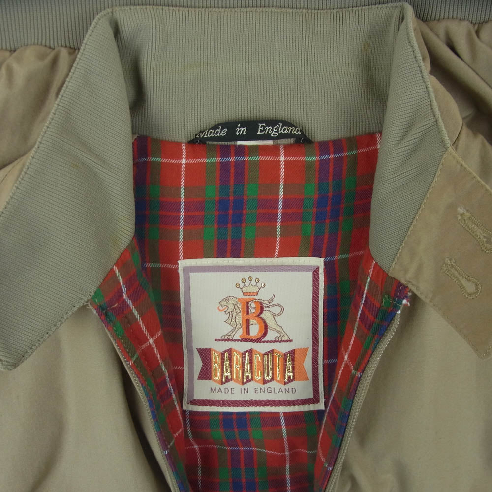 BARACUTA バラクータ G9 スウィングトップ ハリントン ジャケット OPTIジップ ベージュ系 サイズ表記なし【中古】