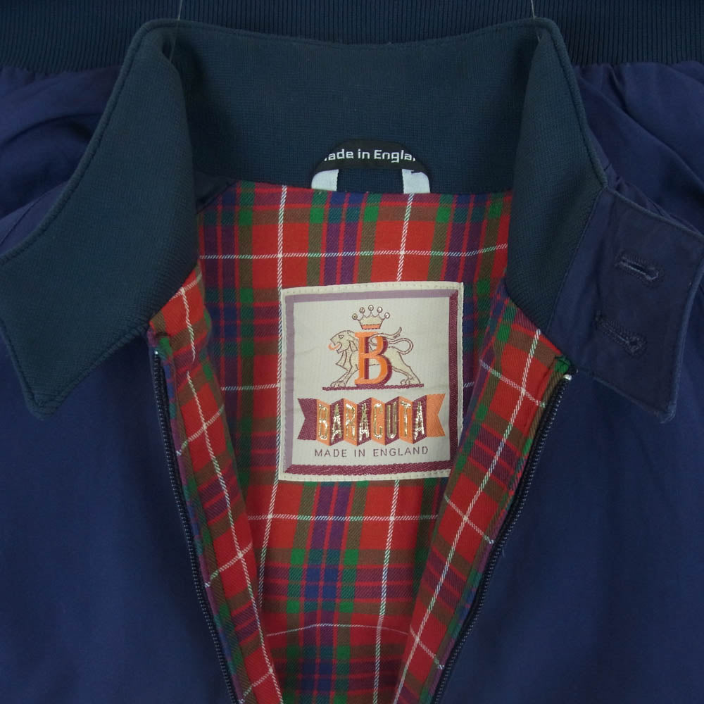 BARACUTA バラクータ 70s 英国製 AEROジップ G9 スウィングトップ ハリントン ジャケット ネイビー系 サイズ表記なし【中古】