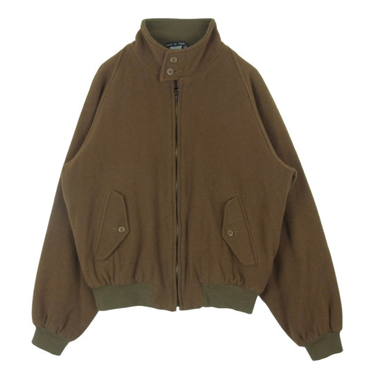 BARACUTA バラクータ 80s 英国製 カシミヤ混紡 G9 ハリントン ジャケット OPTIジップ カーキ系 ブラウン系 38 96cm【中古】