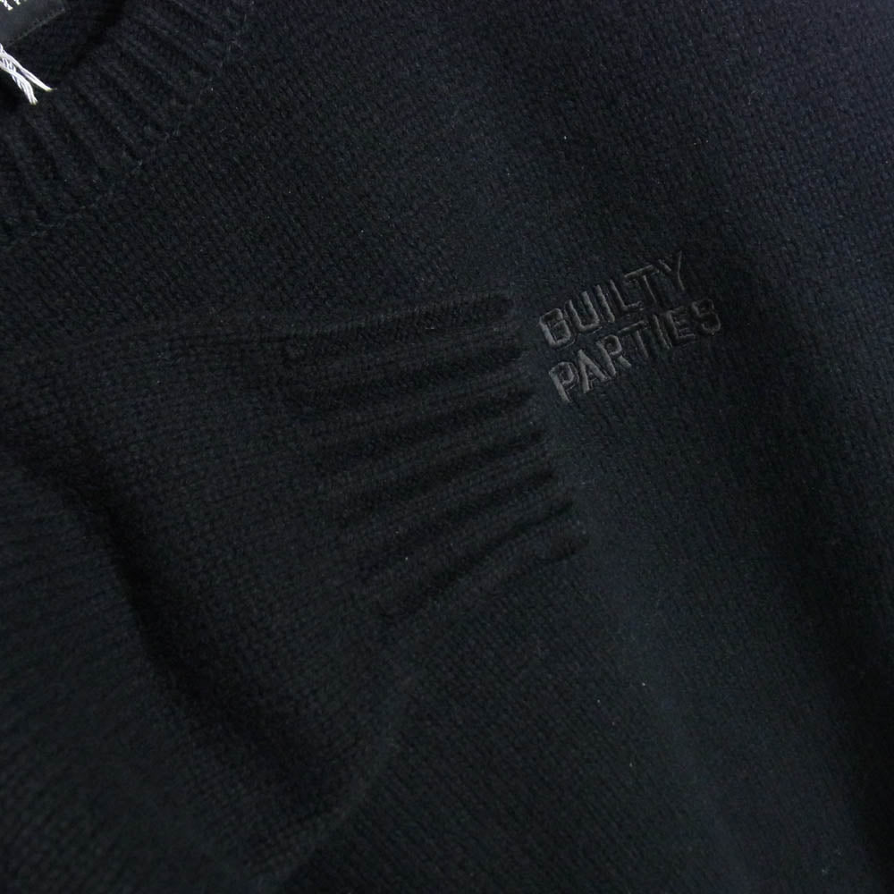 WACKO MARIA ワコマリア 24AW 24FW-WMK-KN07 CLASSIC KNIT SWEATER TYPE-2 クラシック ニット クルーネック セーター ブラック系 M【美品】【中古】