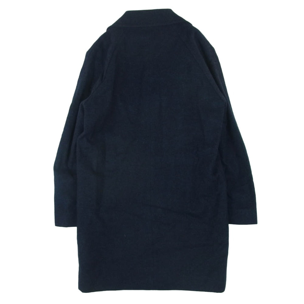 Paul Smith ポール・スミス PF-MV-66054 ウール シャギー ステンカラー コート ネイビー系 150 M【中古】 Paul Smith ポール・スミス PF-MV-66054 ウール シャギー ステンカラー