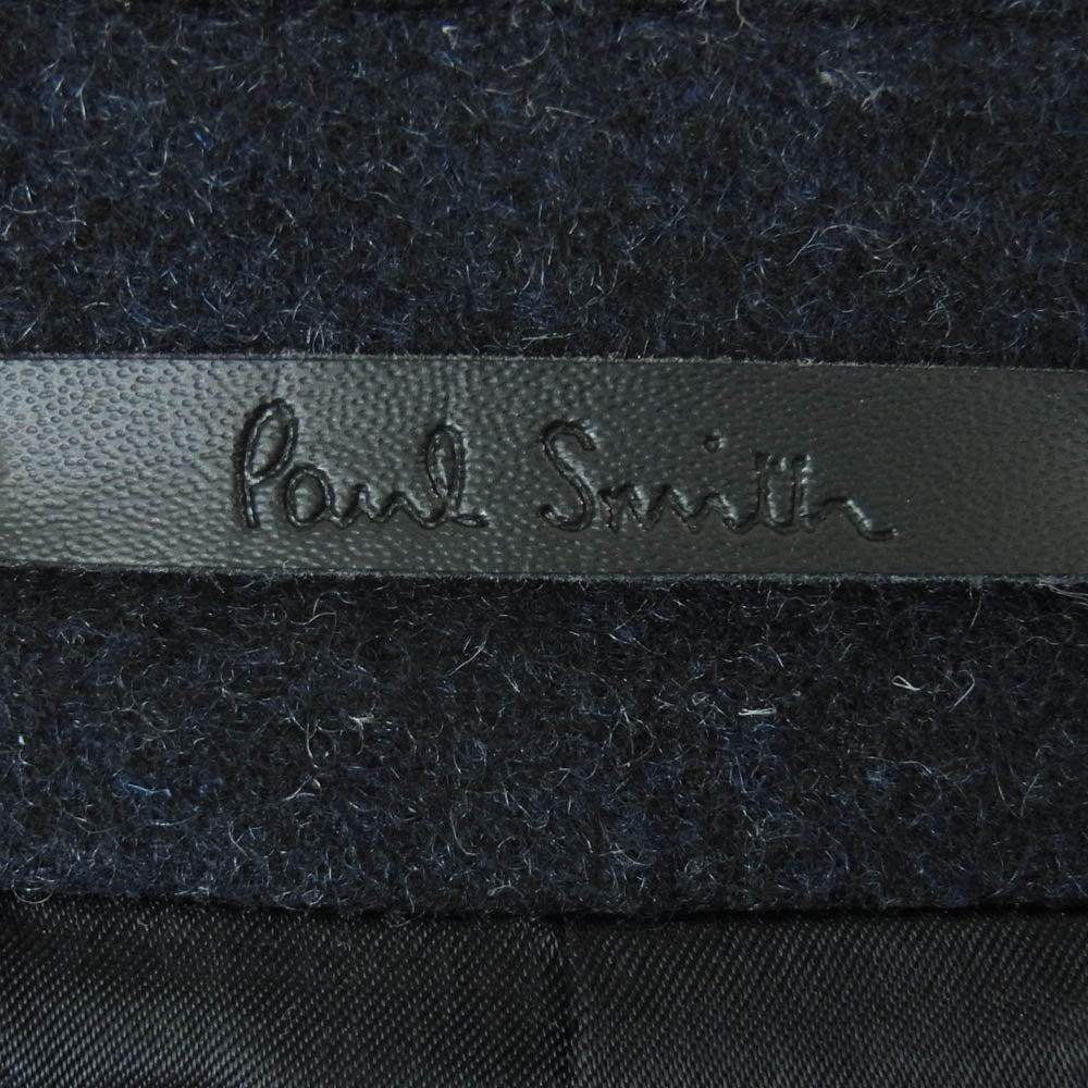 Paul Smith ポール・スミス PF-MV-66054 ウール シャギー ステンカラー コート ネイビー系 150 M【中古】 Paul Smith ポール・スミス PF-MV-66054 ウール シャギー ステンカラー