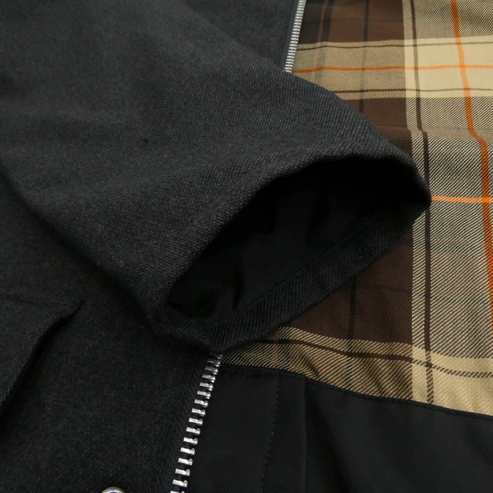 SOPHNET. ソフネット 20AW SOPH-202020 Barbour バブアー NEW BURGHLEY JACKET SOLOTEX ソロテックス ニューバーレー ジャケット コート グレー系 S【中古】
