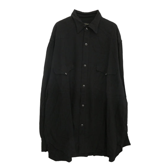 COMOLI コモリ 25SS B01-02003 レーヨンウエスタンシャツ ブラック系 3【中古】