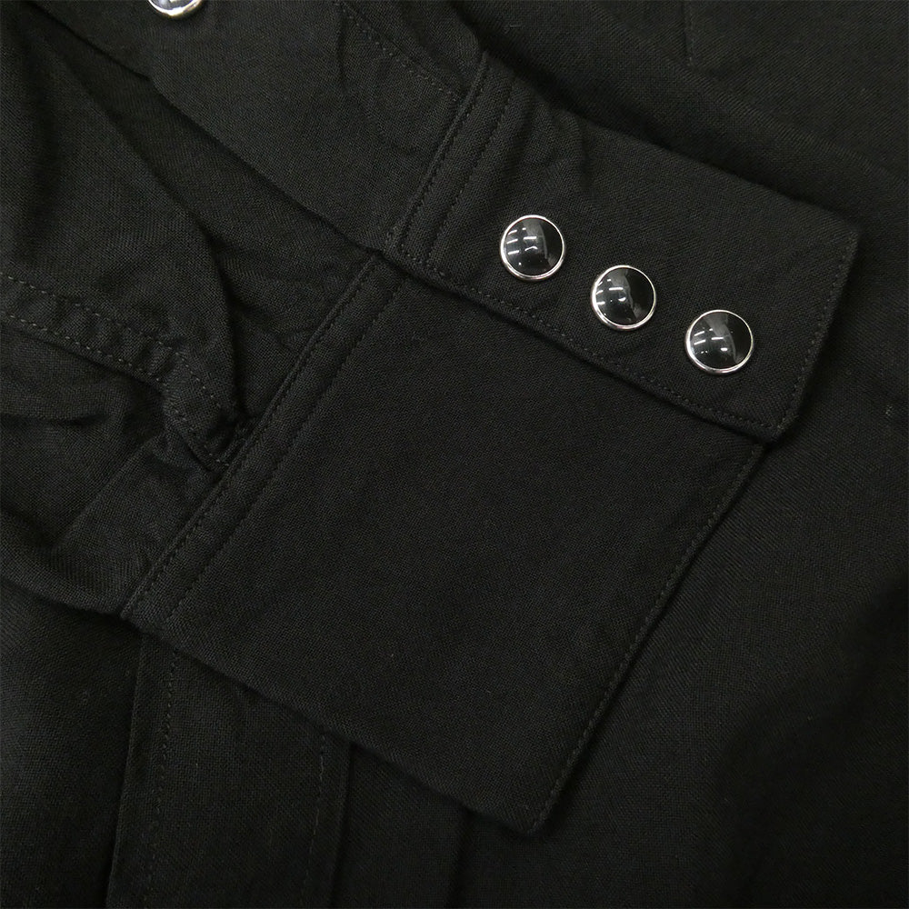 COMOLI コモリ 25SS B01-02003 レーヨンウエスタンシャツ ブラック系 3【中古】