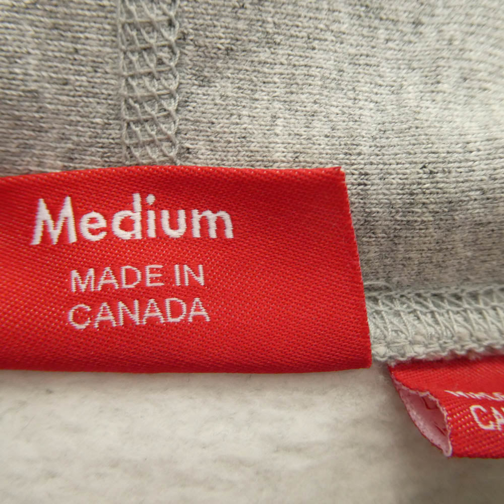 Supreme シュプリーム 19SS Swarovski Box Logo Hooded Sweeatshirt スワロフスキー ボックス ロゴ フーデッド スウェットシャツ パーカー グレー系 M【中古】