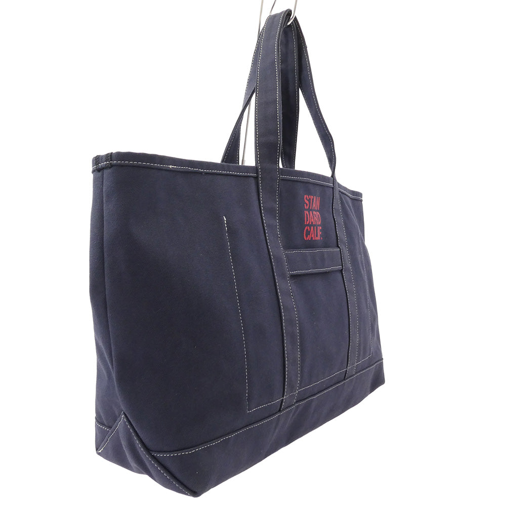 STANDARD CALIFORNIA スタンダードカリフォルニア コットン キャンバス トートバッグ ネイビー系【中古】
