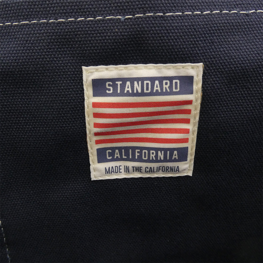 STANDARD CALIFORNIA スタンダードカリフォルニア コットン キャンバス トートバッグ ネイビー系【中古】