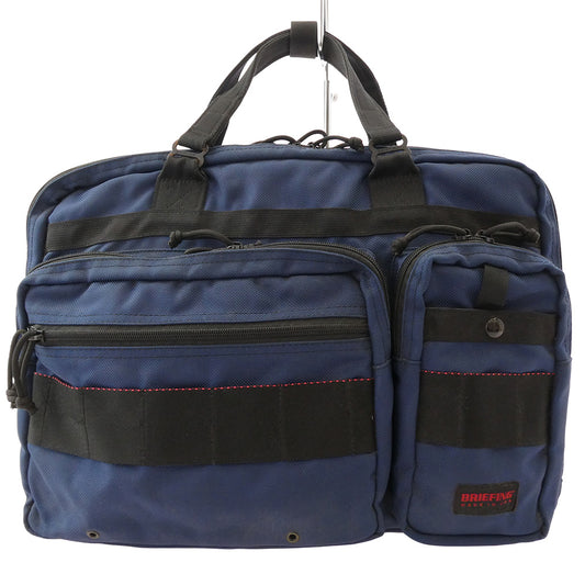 BRIEFING ブリーフィング B4 OVER TRIP B4 オーバートリップ 2WAY ショルダー ブリーフ バッグ ネイビー系【中古】