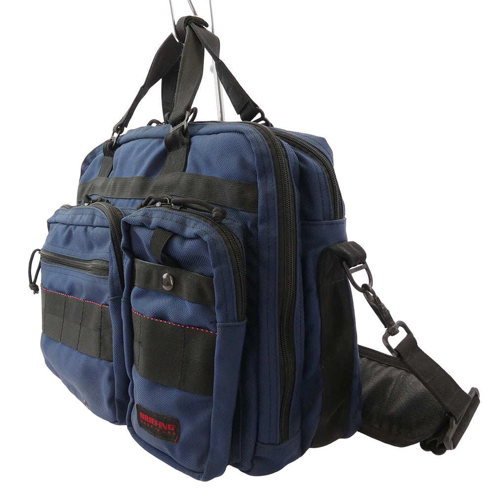 BRIEFING ブリーフィング B4 OVER TRIP B4 オーバートリップ 2WAY ショルダー ブリーフ バッグ ネイビー系【中古】