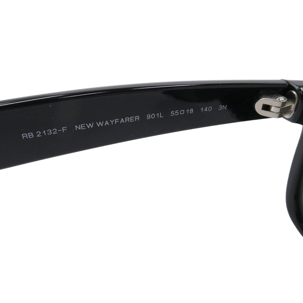 Ray-Ban レイバン RB2132F 国内購入時冊子付属 New WAYFARER ニュー ウェイファーラー サングラス フレーム：ブラック系　 55□18-140【中古】