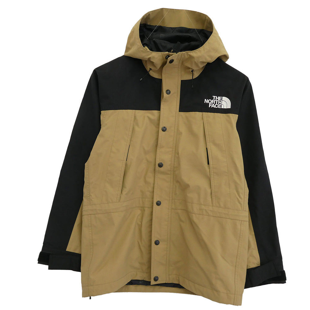 THE NORTH FACE ノースフェイス MOUNTAIN LIGHT JACKET GORE-TEX ゴアテックス フーデッド ジップアップ マウンテン ライト ジャケット ベージュ系 S【中古】